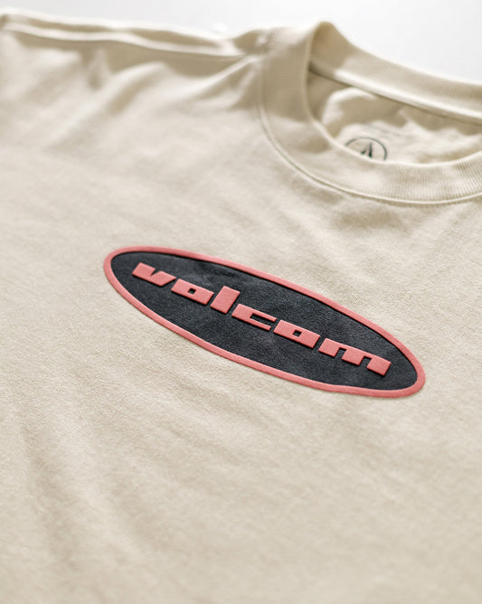 Camiseta Comfort Fit Volcom Quone Bege