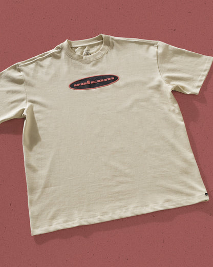 Camiseta Comfort Fit Volcom Quone Bege