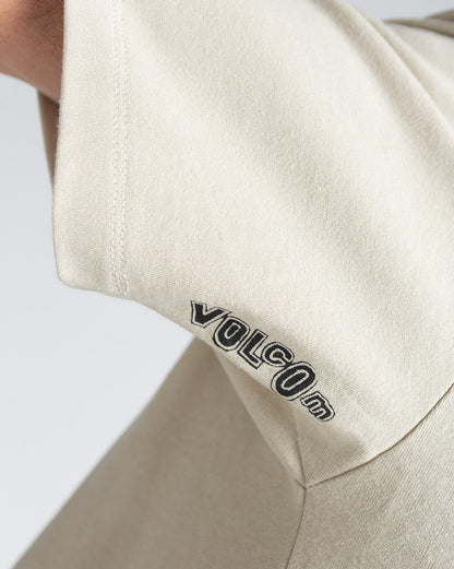 Camiseta Comfort Fit Volcom Quone Bege