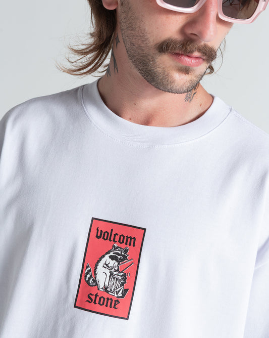 Camiseta Volcom Comfort Fit Rockout Branca