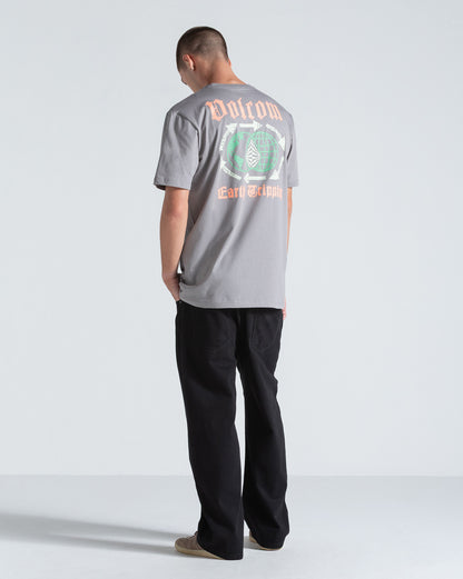 Camiseta Especial Volcom Tripcycle Cinza