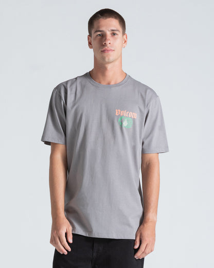Camiseta Especial Volcom Tripcycle Cinza