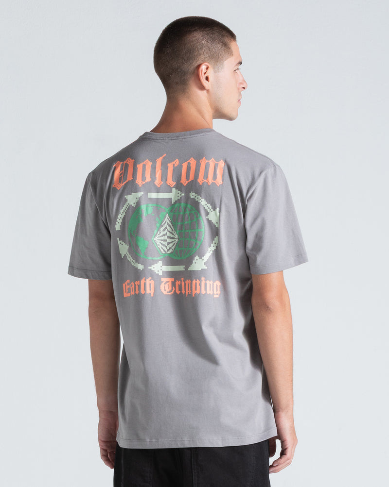 Camiseta Especial Volcom Tripcycle Cinza