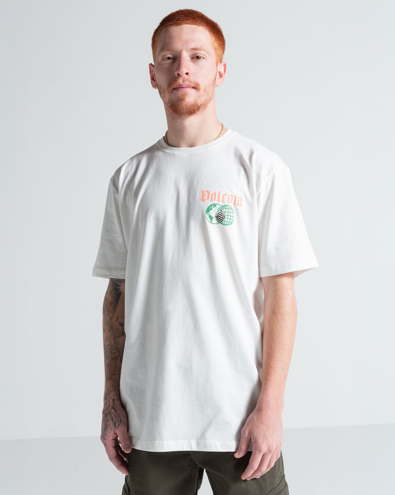 Camiseta Especial Volcom Tripcycle Off White