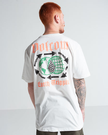 Camiseta Especial Volcom Tripcycle Off White