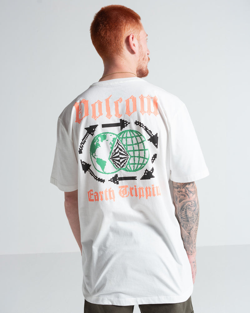 Camiseta Especial Volcom Tripcycle Off White