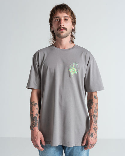 Camiseta Especial Volcom Fish Star Cinza