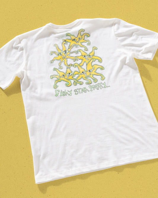 Camiseta Especial Volcom Fish Star Off White