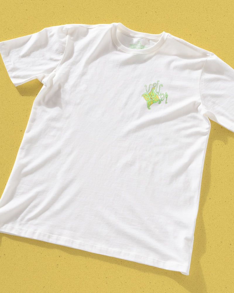 Camiseta Especial Volcom Fish Star Off White