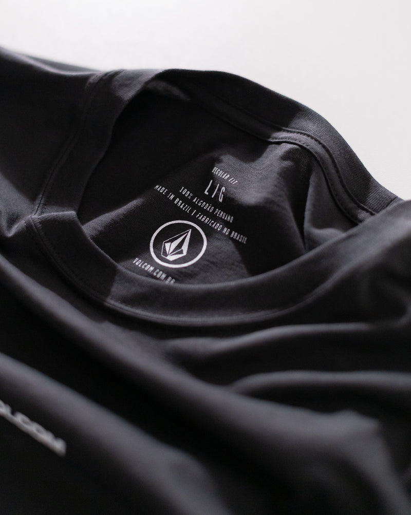 Camiseta Especial Volcom Sign Stone Preta