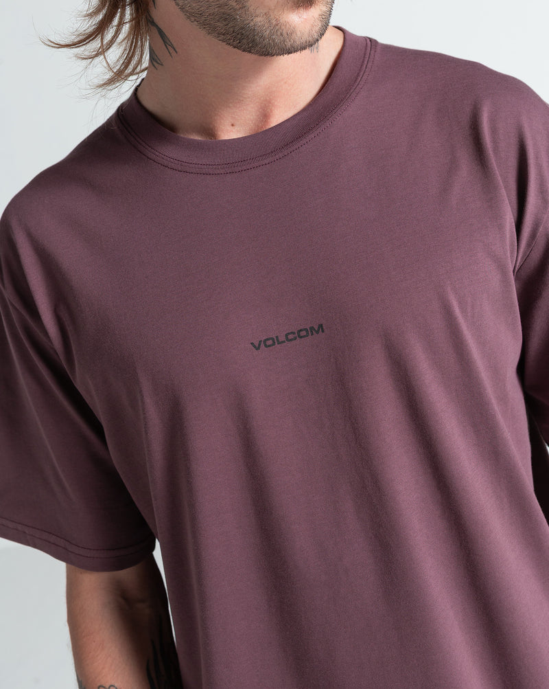 Camiseta Especial Volcom Sign Stone Bordô