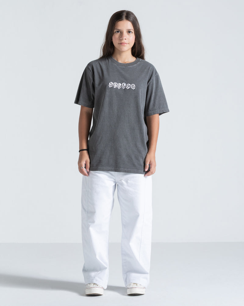 Camiseta Especial Volcom Headz Will Roll Preta