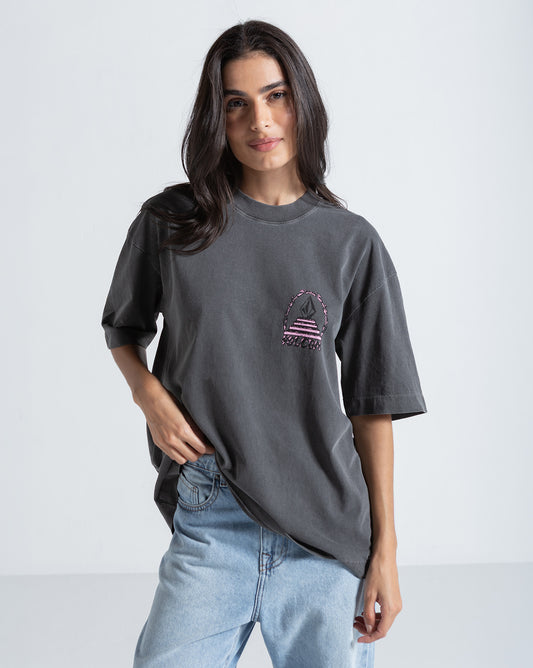 Camiseta Especial Volcom Throne Preta