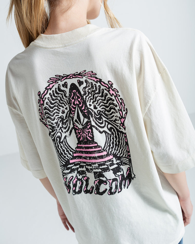 Camiseta Especial Volcom Throne Off White