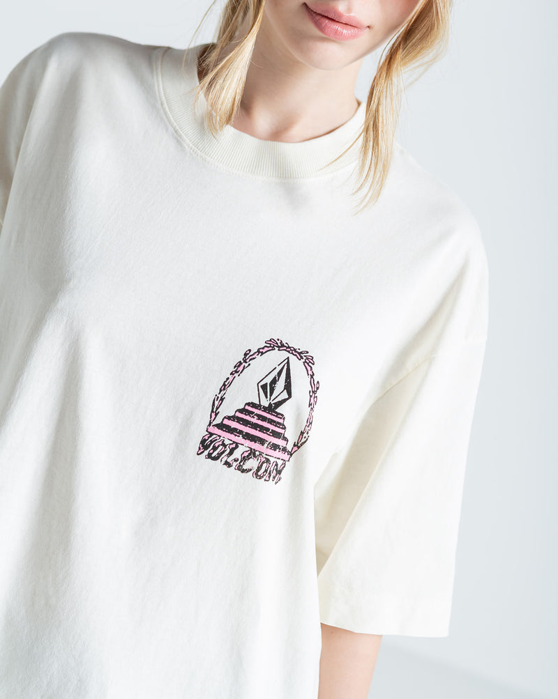 Camiseta Especial Volcom Throne Off White