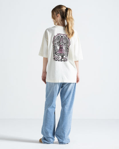 Camiseta Especial Volcom Throne Off White