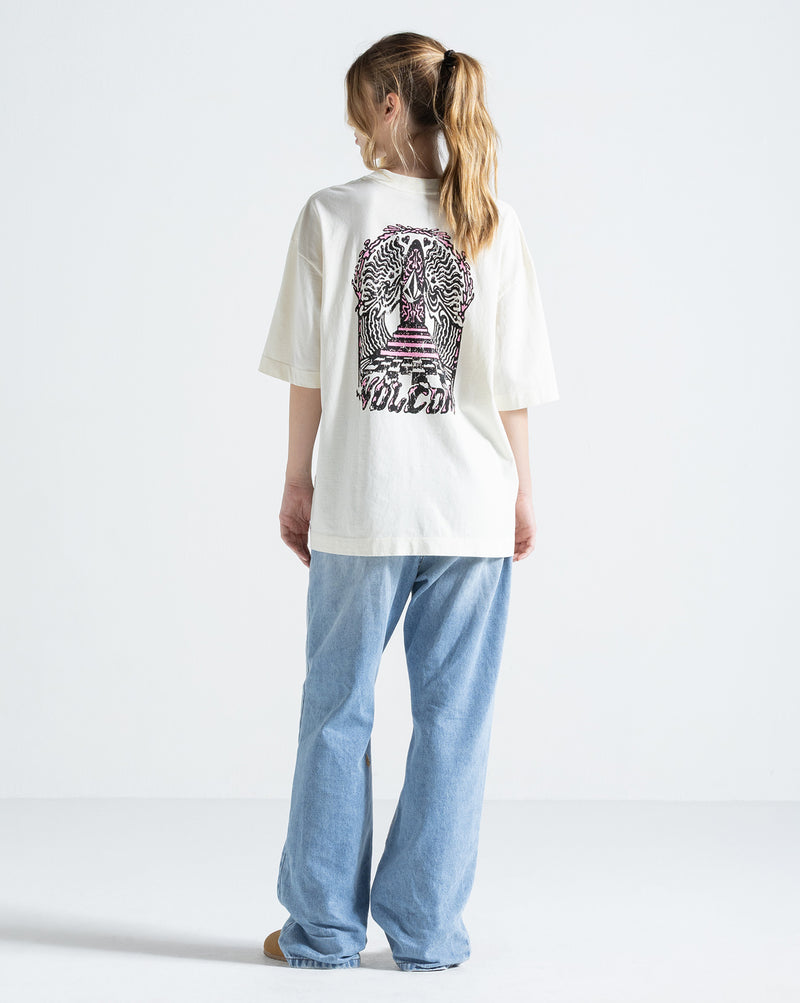 Camiseta Especial Volcom Throne Off White