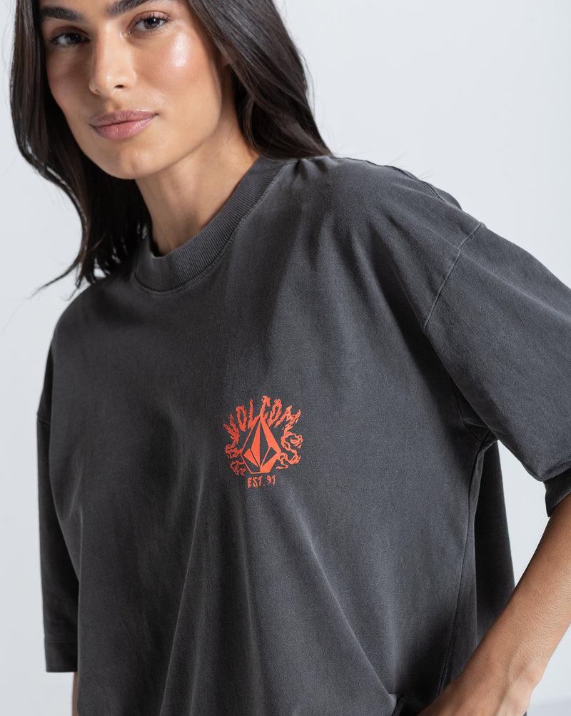 Camiseta Especial Volcom Tiger Preta