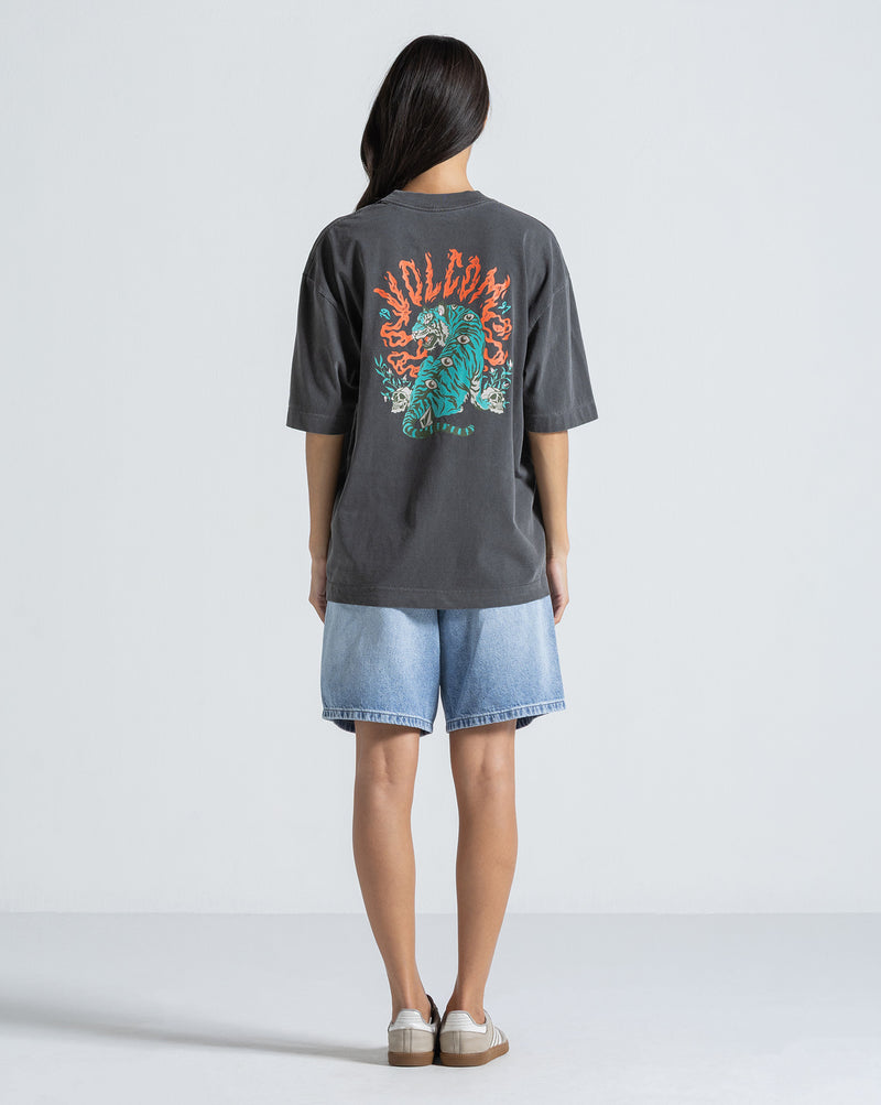 Camiseta Especial Volcom Tiger Preta