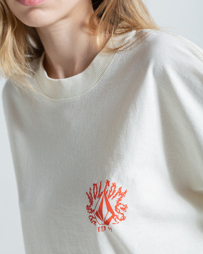 Camiseta Especial Volcom Tiger Off White