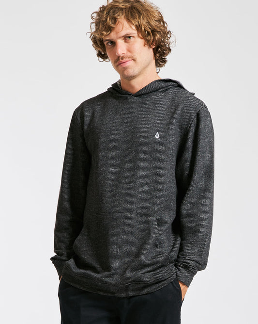 Camiseta Volcom Manga Longa Regular Single Stone Preta