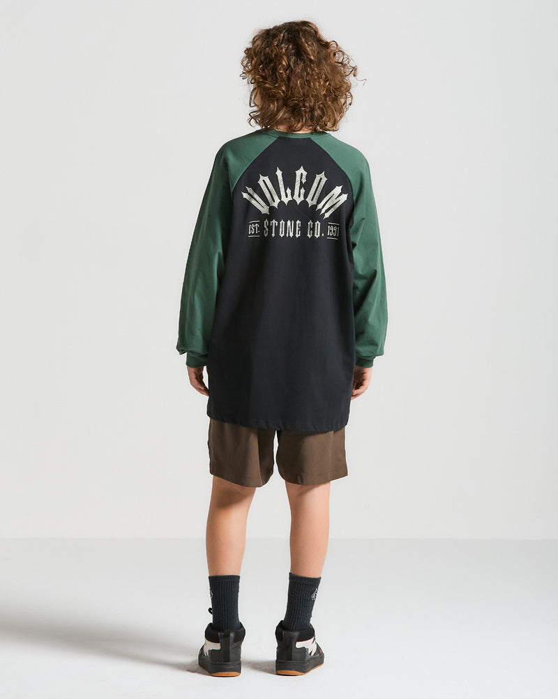 Volcom Raglan Camiseta Volcom Manga Longa Frank Fort Raglan Preta - Volcom Brasil ...