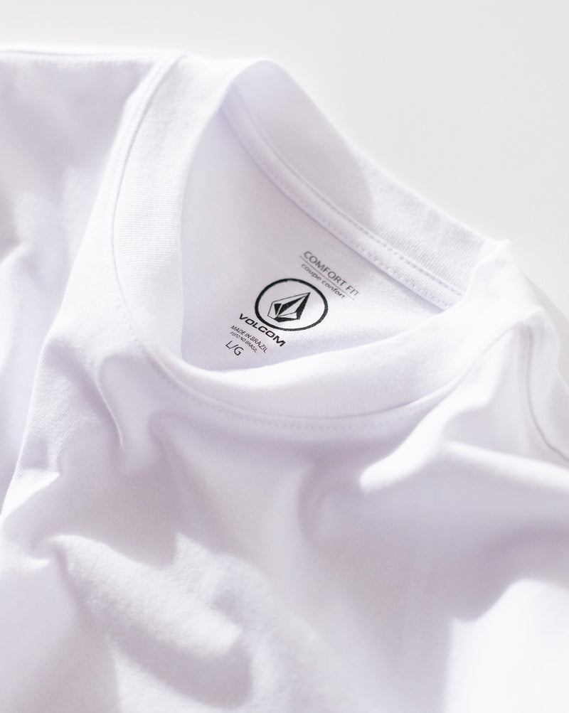 Camiseta Especial Volcom Manga Longa Workwear Branca