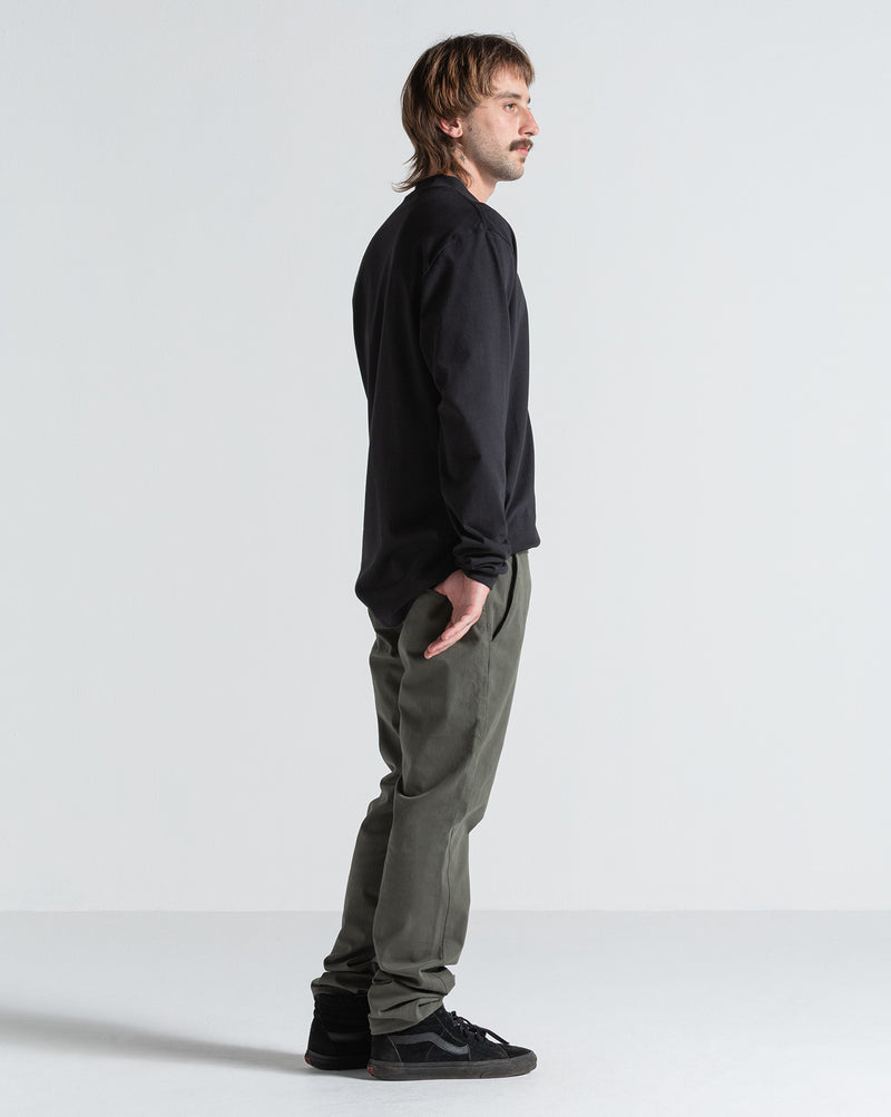 Camiseta Especial Volcom Manga Longa Workwear Preta