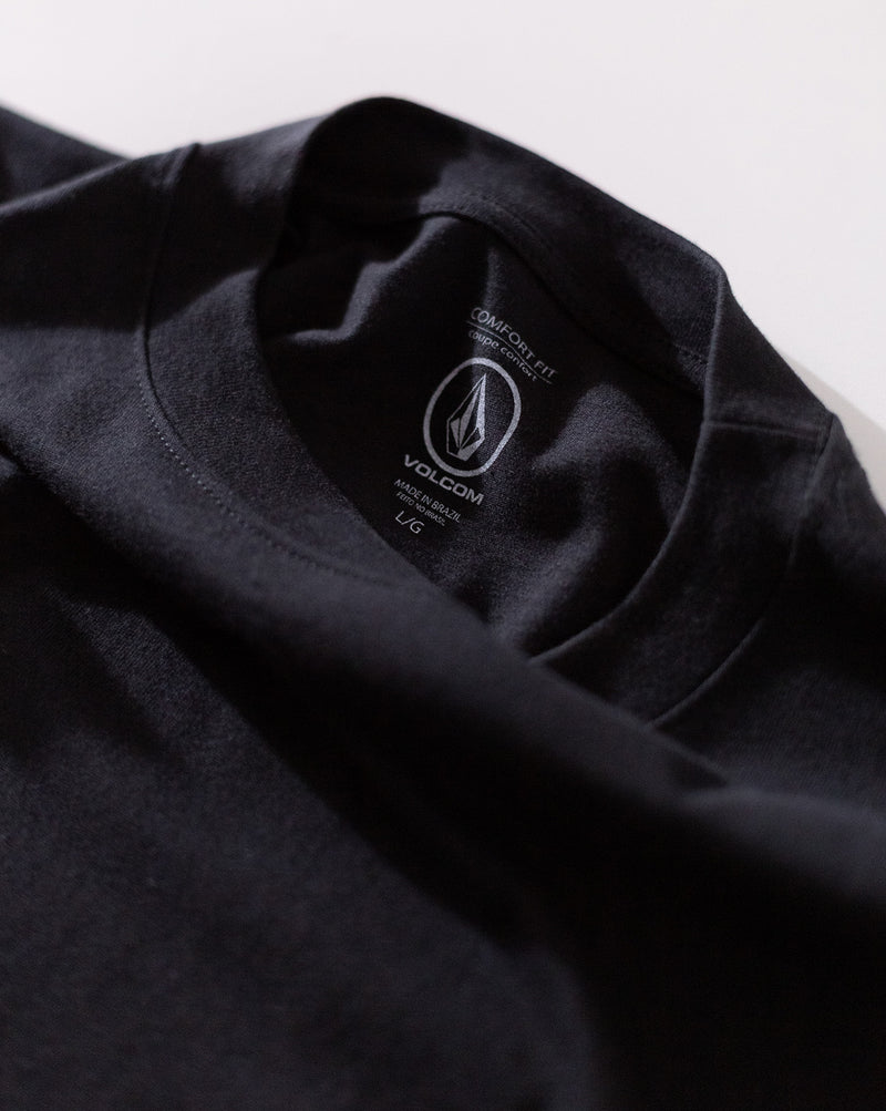 Camiseta Especial Volcom Manga Longa Workwear Preta