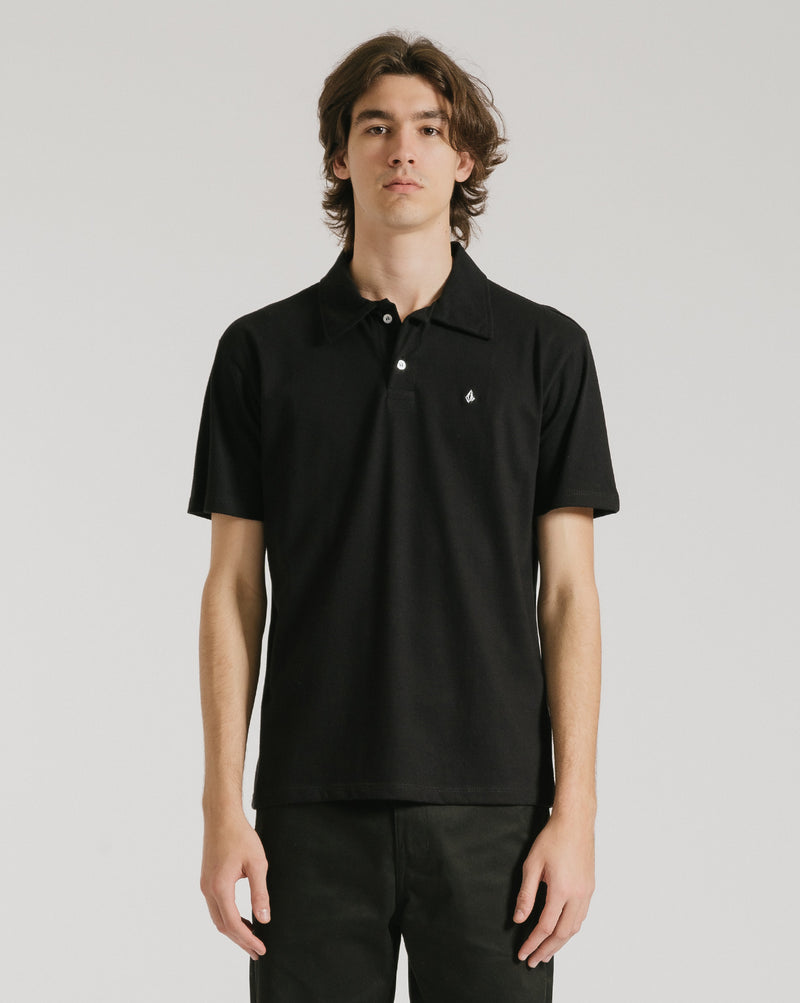 Polo Volcom Classic Stone Preta