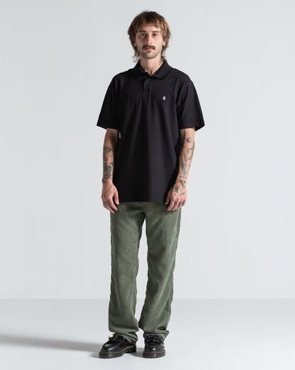 Camiseta Polo Volcom Classic Stone Preta