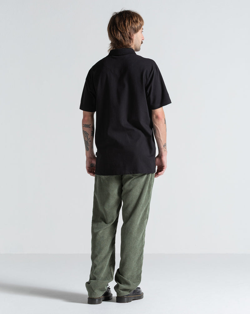 Camiseta Polo Volcom Classic Stone Preta