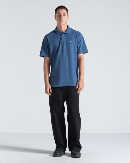 Camiseta Polo Volcom Classic Stone Azul