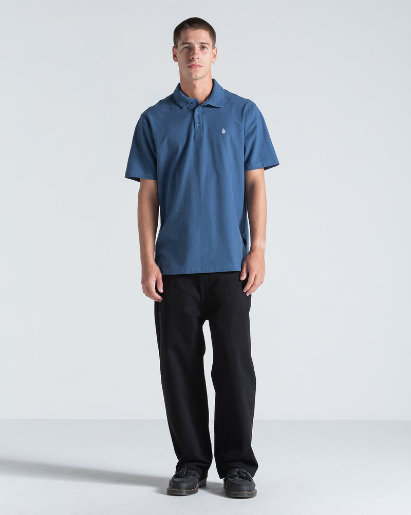 Camiseta Polo Volcom Classic Stone Azul