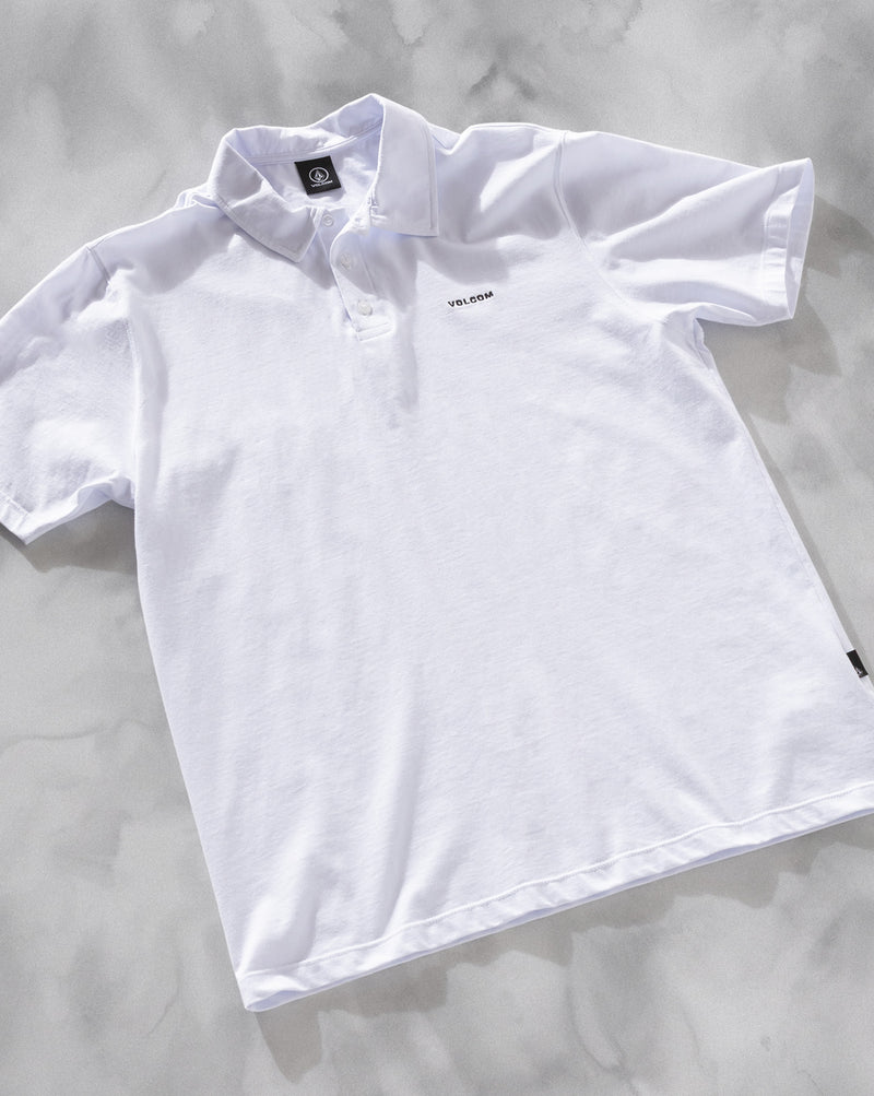 Camiseta Polo Volcom Corporate Branca
