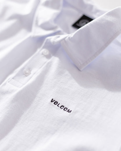 Camiseta Polo Volcom Corporate Branca