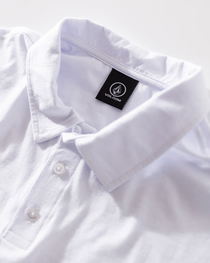 Camiseta Polo Volcom Corporate Branca