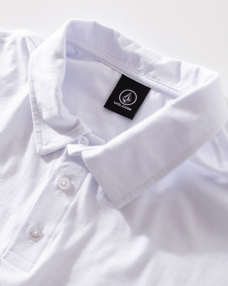 Camiseta Polo Volcom Corporate Branca