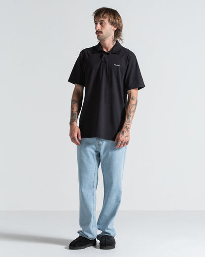 Camiseta Polo Volcom Corporate Preta