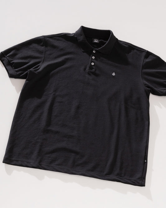 Camisa Polo Volcom Classic Stone Preta