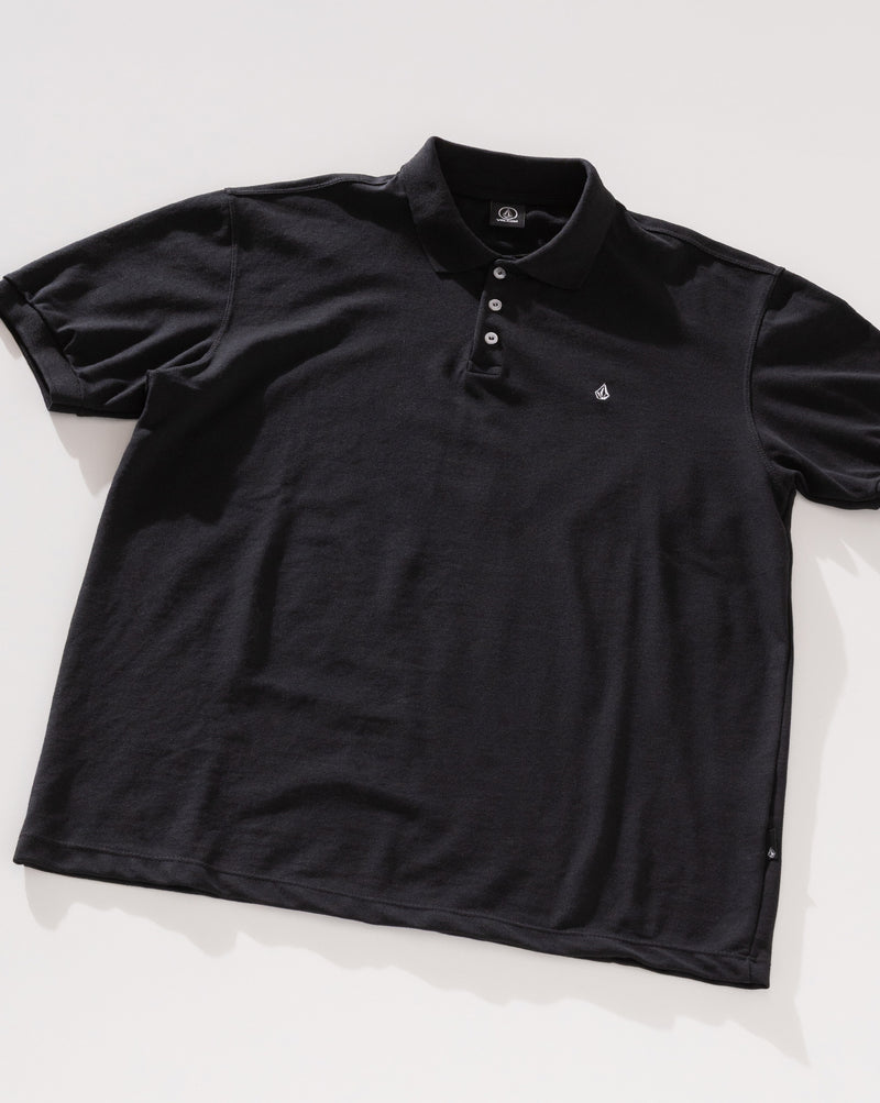 Camisa Polo Volcom Classic Stone Preta