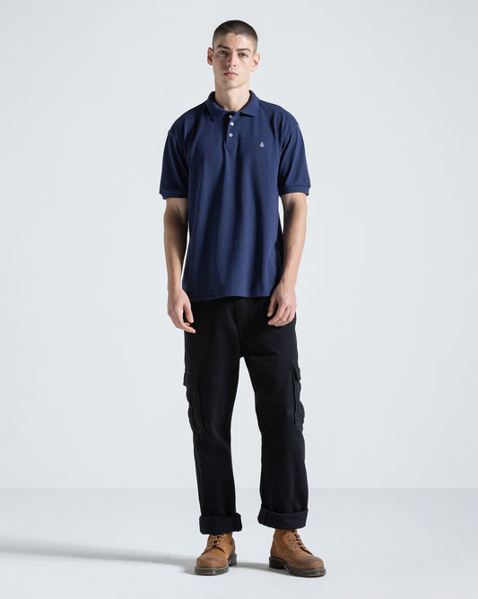Camisa Polo Volcom Classic Stone Azul Marinho