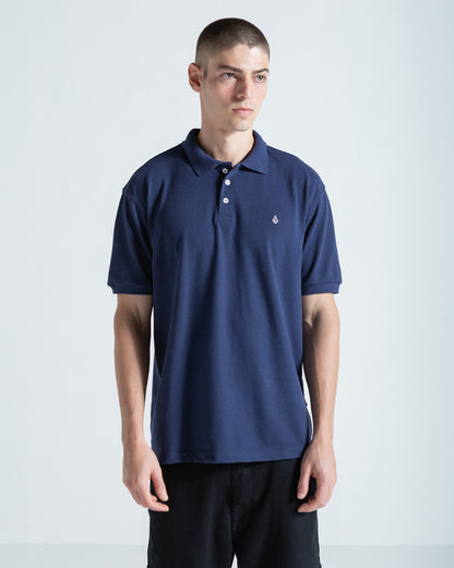 Camisa Polo Volcom Classic Stone Azul Marinho