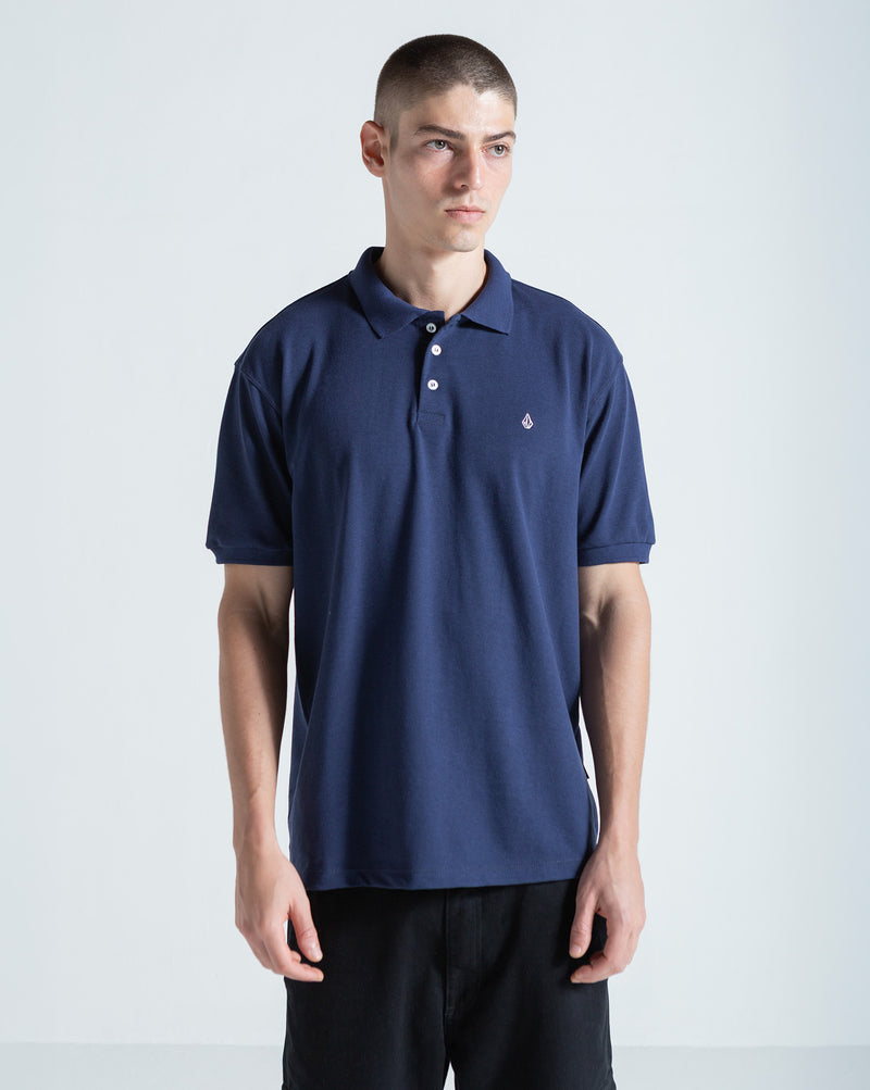 Camisa Polo Volcom Classic Stone Azul Marinho