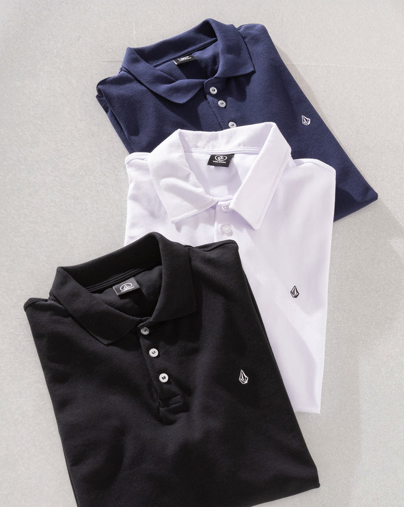 Camisa Polo Volcom Classic Stone Azul Marinho