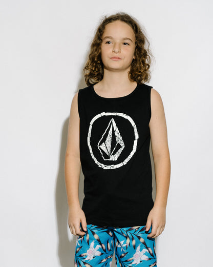 Regata Volcom Regular New Circle Stone Juvenil Preta