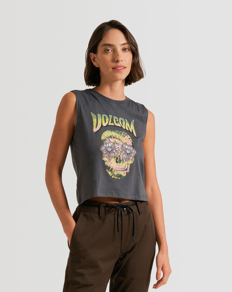 Regata Volcom Hour Crop Grafite