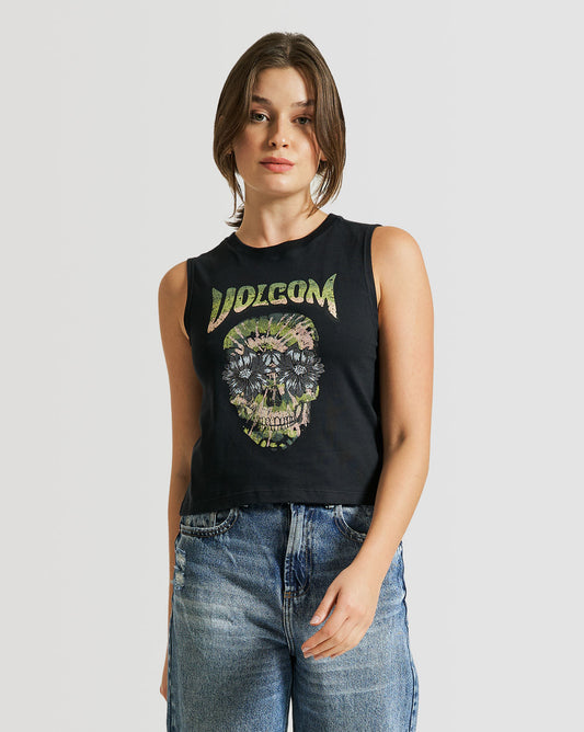 Regata Volcom Hour Crop Preta