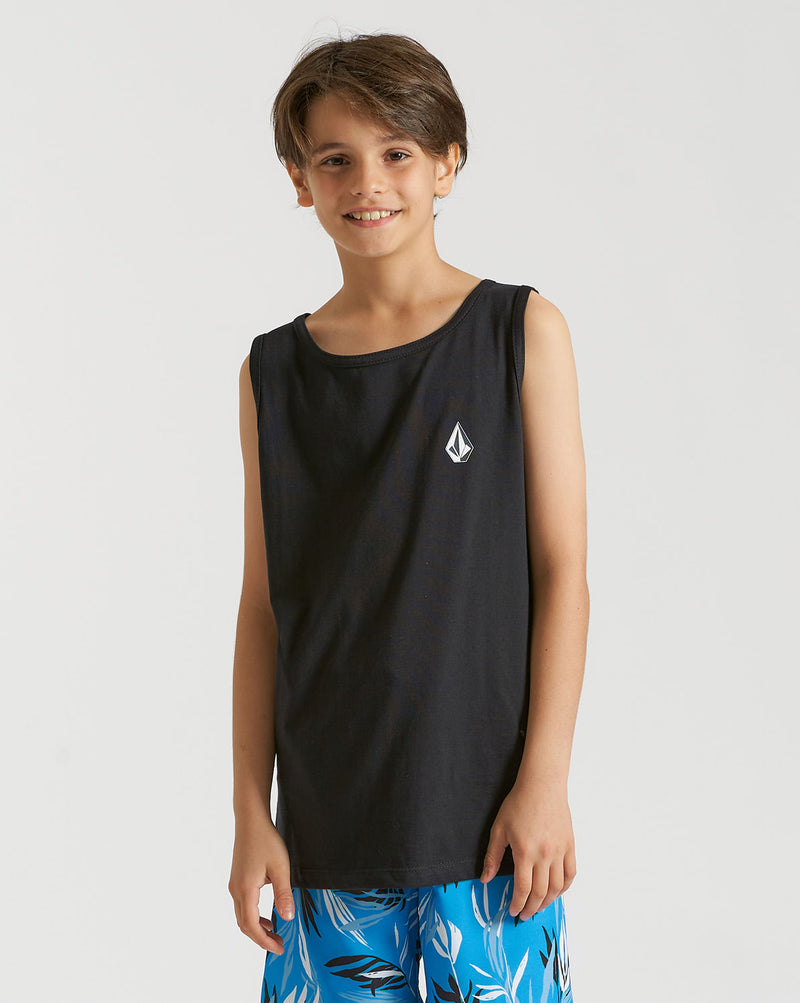 Regata Volcom Regular Iconic Stone Juvenil Preta