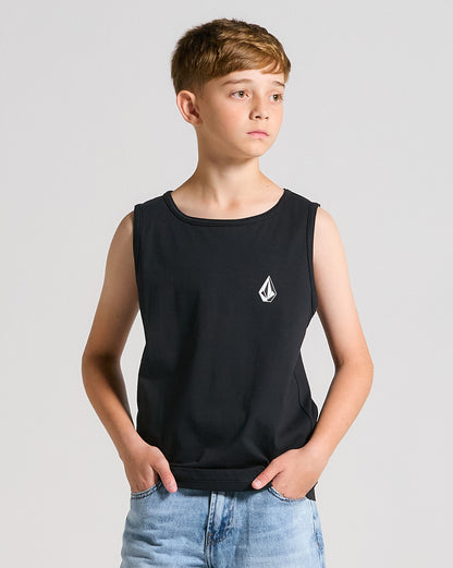 Regata Volcom Iconic Stone Juvenil Preta